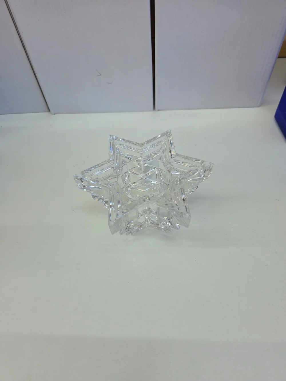Crystal Star Shaped Votive Holder